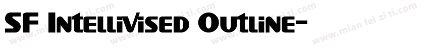SF Intellivised Outline字体转换
